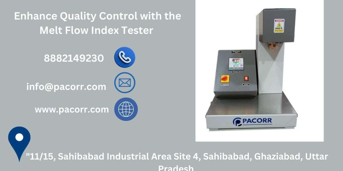 Pacorr's Melt Flow Index Tester: Designed for Seamless Polymer Testing